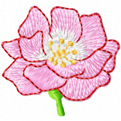 Flowers Embroidery Design 5